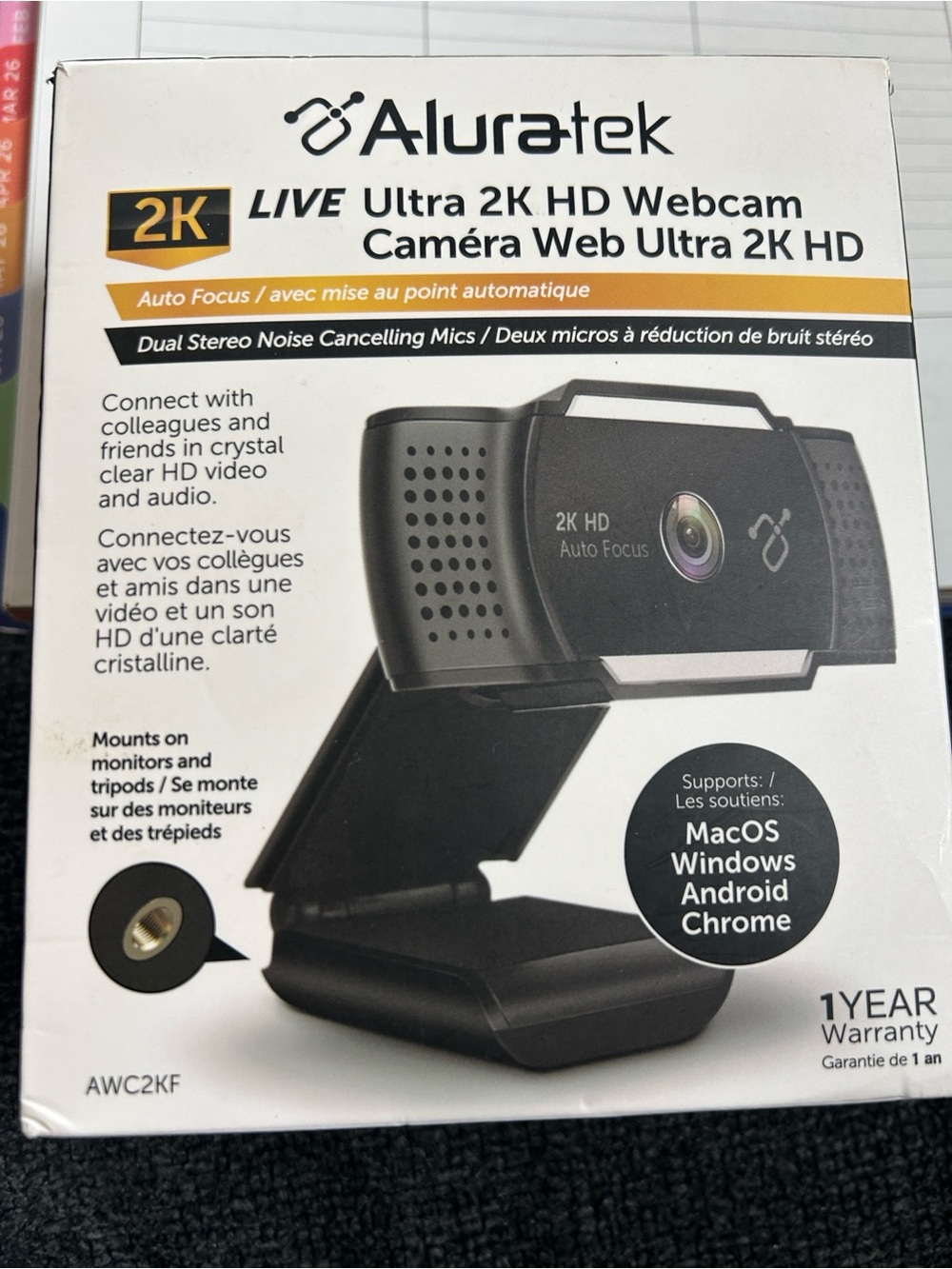 Live Ultra 2K HD Webcam - Black